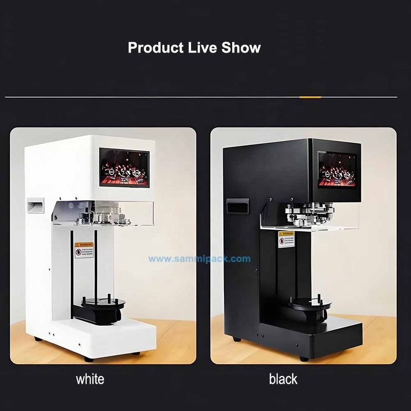 2025 Nieuw Ontwerp Thuis & Commerciële Semi-Automatische Huisdierblikjes Sluitmachine 200ml 250ml 330ml 500ml Blikjes Sealer voor Dranken