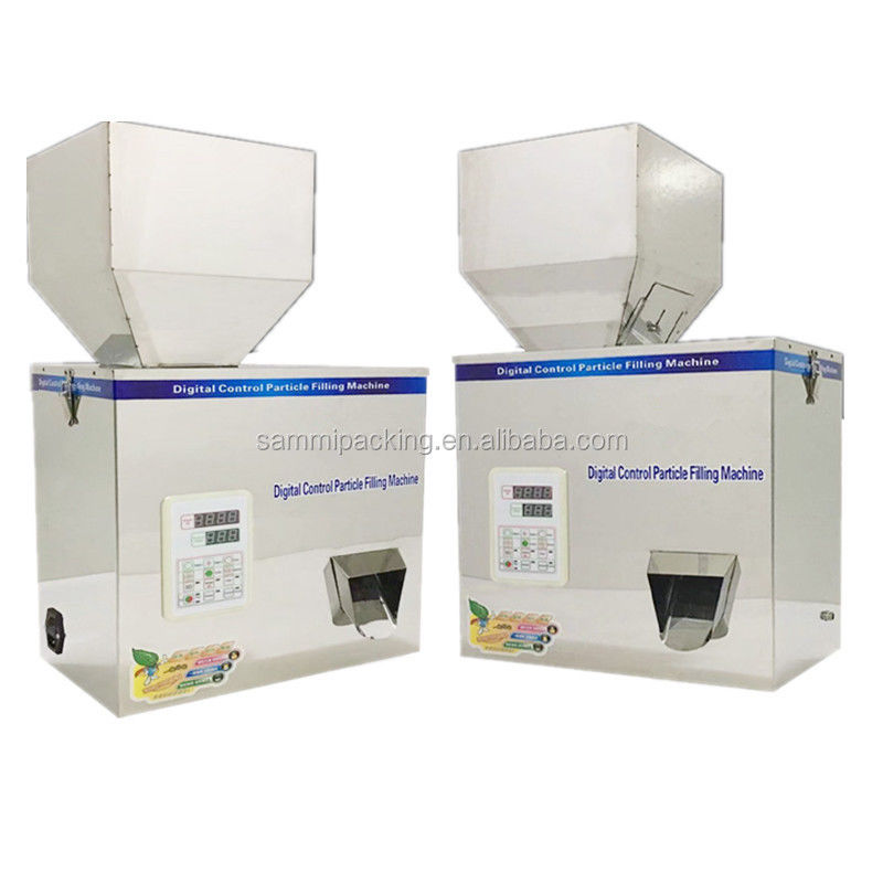 5-500g Granulaire vulmachine Tiefbladverpakkingsmachine Partikelpoedervulmachine Rackingmachine Rijstnoot Sesamkruid Weegmachine