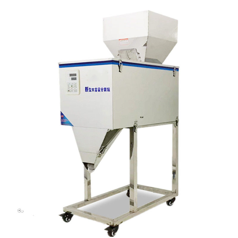 Automatische semi-automatische korrelgraanvulmachine voor tarwe, suiker, bonen, rijst met grote trechter, kernmotor, dranktoepassing