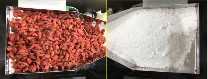 Hoge precisie semi-automatische slimme machine voor het verpakken van deeltjes van theepoeder en granen voor voedsel en dranken met motorcomponent