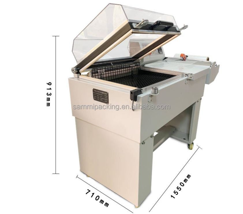 2 in 1 FM-5540 Warmte-krimptunnel krimpverpakkingsmachine voor fles/doos