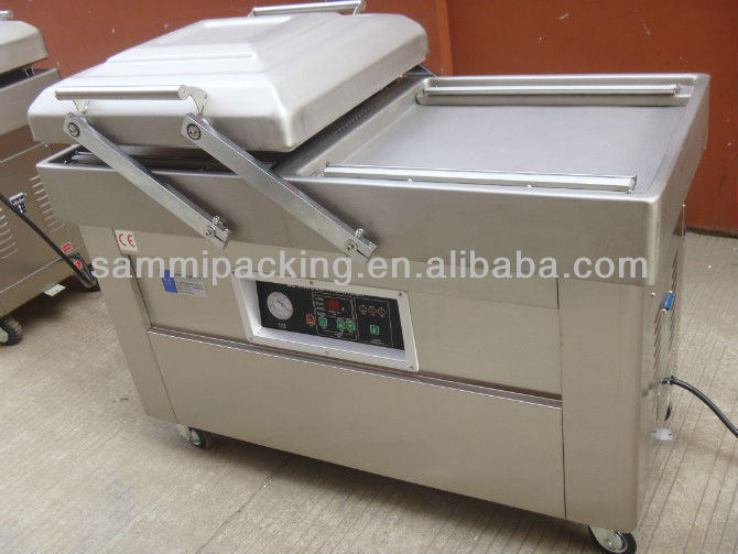 Multifunktioneel dubbelkamers vacuümverpakkingsapparaat voor rundvlees, spek, kip, tofu, pinda's en zeevruchten