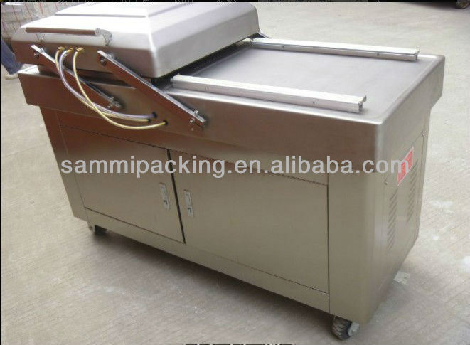 Multifunktioneel dubbelkamers vacuümverpakkingsapparaat voor rundvlees, spek, kip, tofu, pinda's en zeevruchten