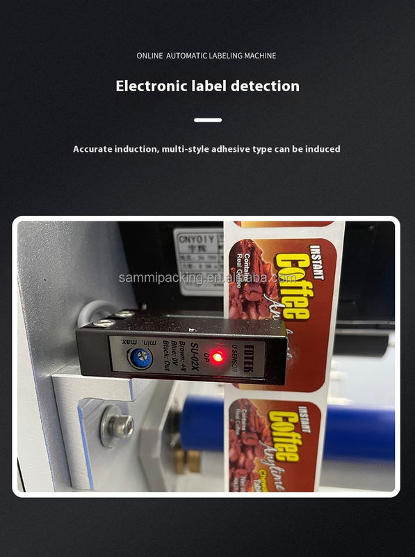High Speed Front & Back Double Sides Labeling Machine - Automatische precieze kleeflabeler voor cosmetica/wijnflessen