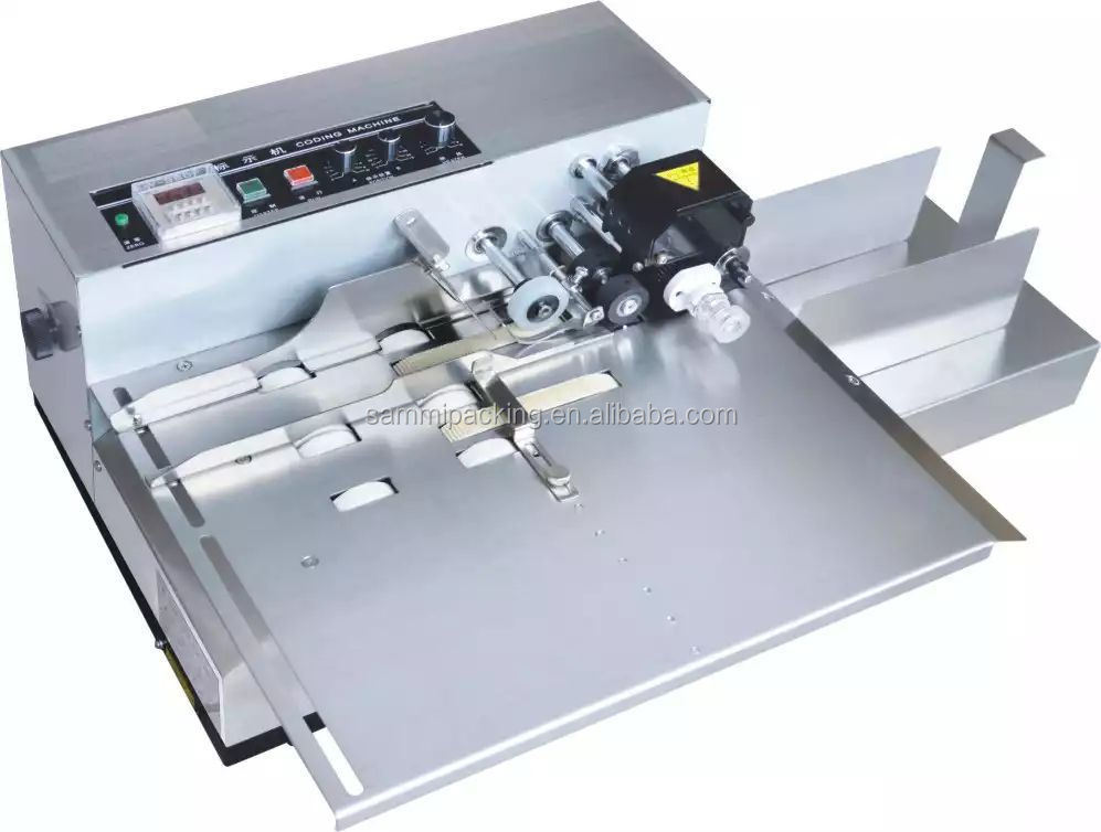 Tabel Type Batch Number Code Printing Machine Automatic Solid Ink Hot Stamping Date Coder Printer