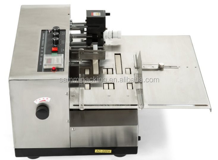 Tabel Type Batch Number Code Printing Machine Automatic Solid Ink Hot Stamping Date Coder Printer