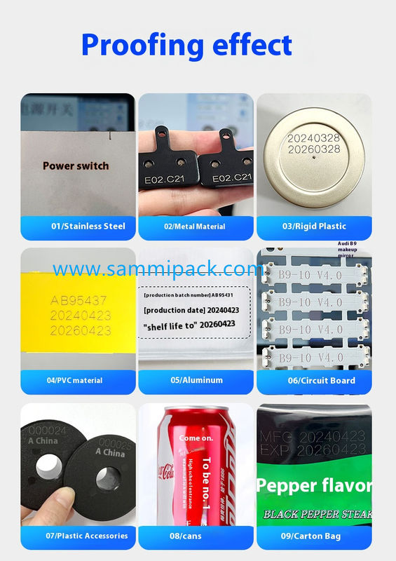 Low Maintenance Fiber Laser Engraver voor metalen onderdelen Spot Size, QR Code/Barcode Support