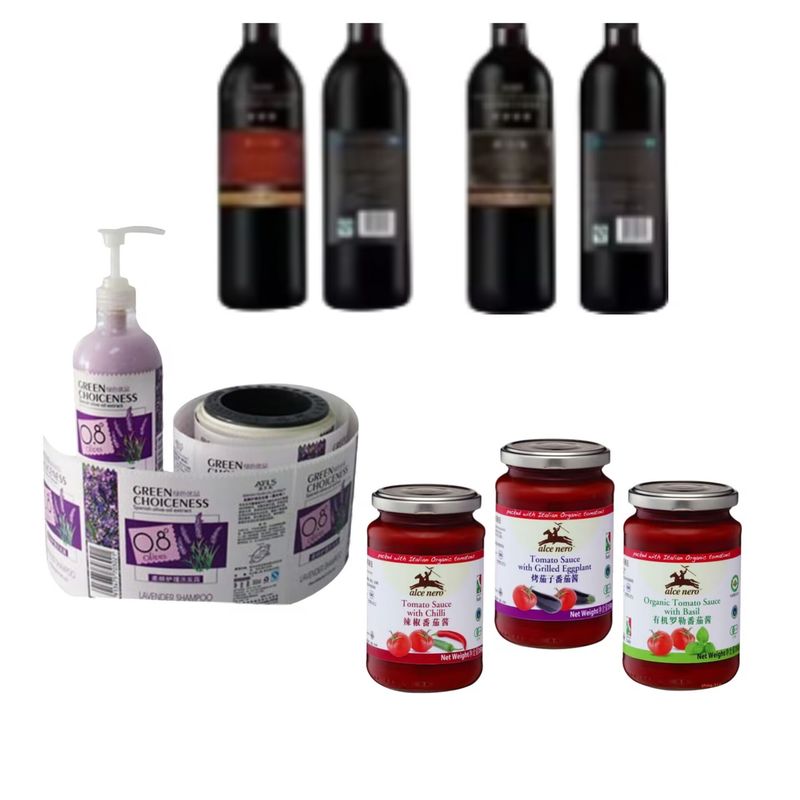 Professionele fabrikant Compacte tafellabel, volledige of halve etikettering voor de voedingsmiddelen- en cosmetica-industrie