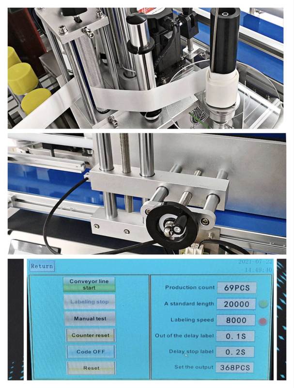 Cosmetische producten,machine voor het etiketteren van flessen met dranken, High-Speed Automatic Label Sticker Applicator voor ronde flessen, commercieel gebruik