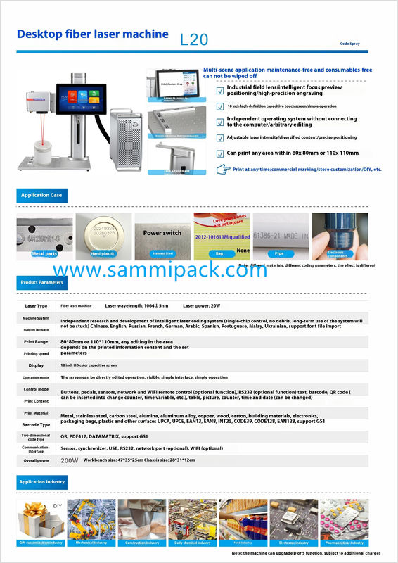 Hoogwaardige draagbare glasvezellasermarkeringsmachine - 20W/30W/50W/100W Raycus voor metaalgravering