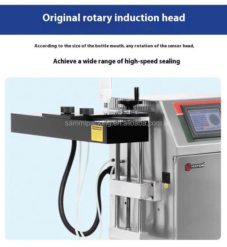 Automatische continue inductie-sealmachine elektromagnetische inductie-hitteverzegelaar voor kleine plastic flessen