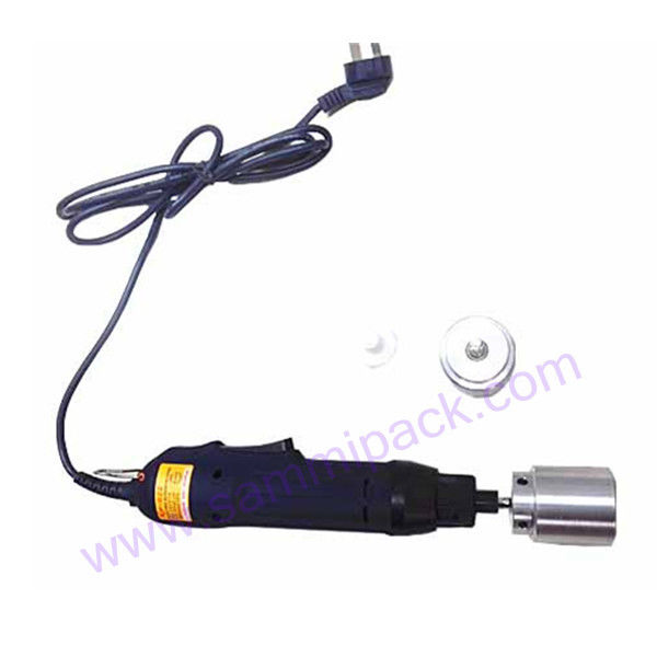 Draagbare handheld elektrische fleskapper machine automatisch met beveiligingsring plastic fleskapper verzegelingsgereedschap