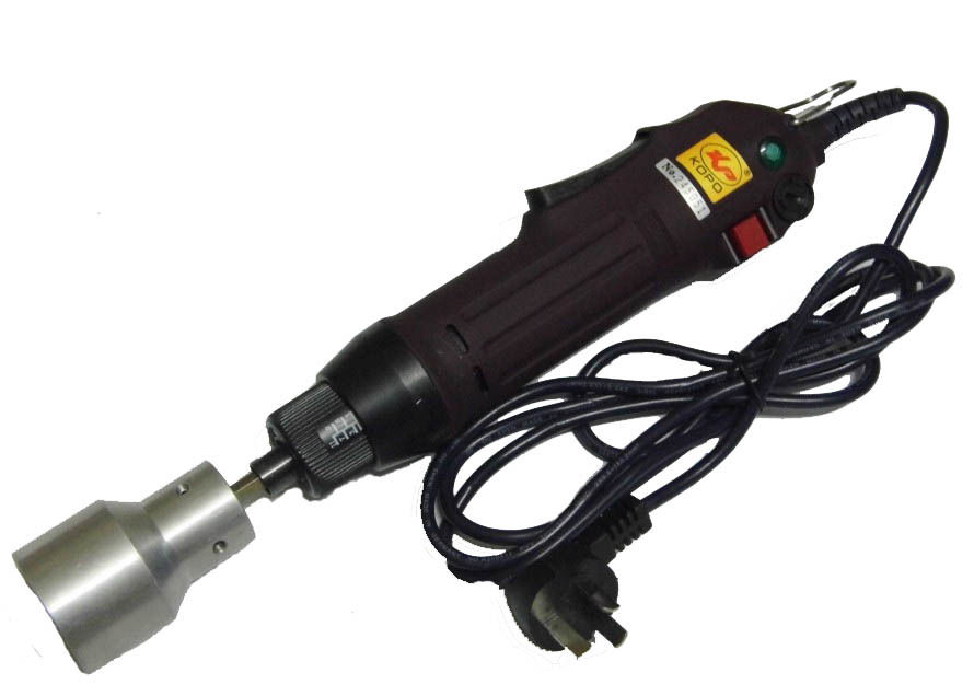 Draagbare handheld elektrische fleskapper machine automatisch met beveiligingsring plastic fleskapper verzegelingsgereedschap