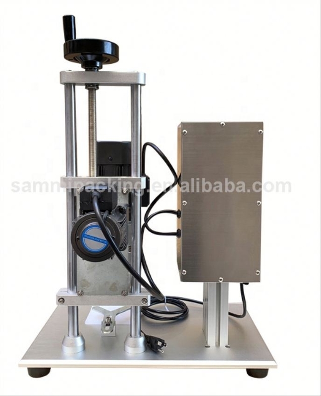 Semi-automatische verzegelmachine voor cosmetische flessen, handmatige verzegelmachine voor plastic dop