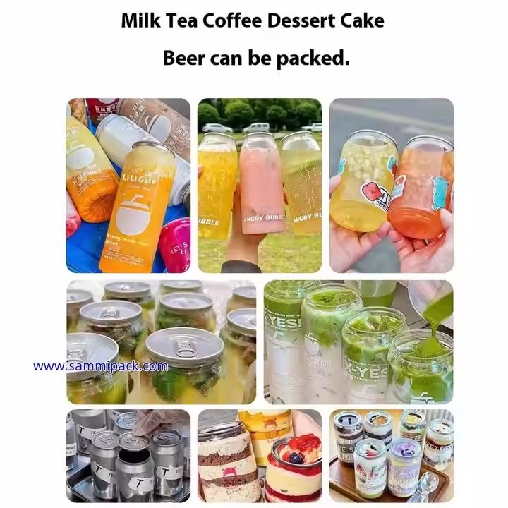 Semi-automatische bliksluitmachine voor frisdrank, bubble tea & sap - Snelle PET/blikken sluitmachine met dekselverzegelaar voor drank