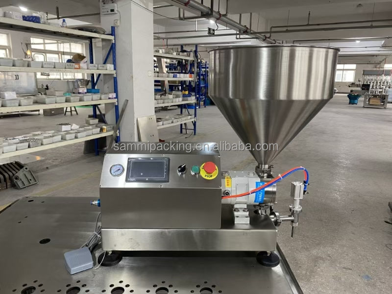 2025 Nieuwste roterende pompvulmachine voor dikke vloeistoffen Creme & Paste voor cosmetica/voedsel