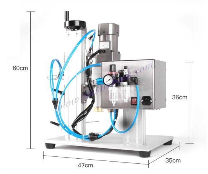 Duurzame industriële kunststof flesseiler schroefkapper kruidentinktuur potkap apparatuur kapmachines