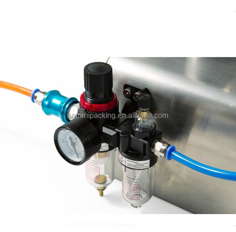 Hoogwaardige pneumatische zuigervloeistofvulmachine met grote capaciteit voor het vullen van vloeistoffen zoals sojamelk, sap, olie en wasmiddel