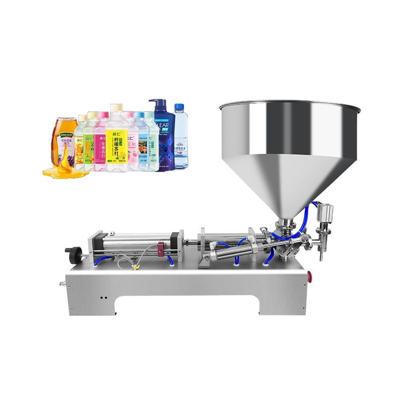 1000ml tot 5000ml Grote Volume Dubbele Koppen Dikke Viscositeit Vloeistof Afvulmachine/Crème Pasta Vuller