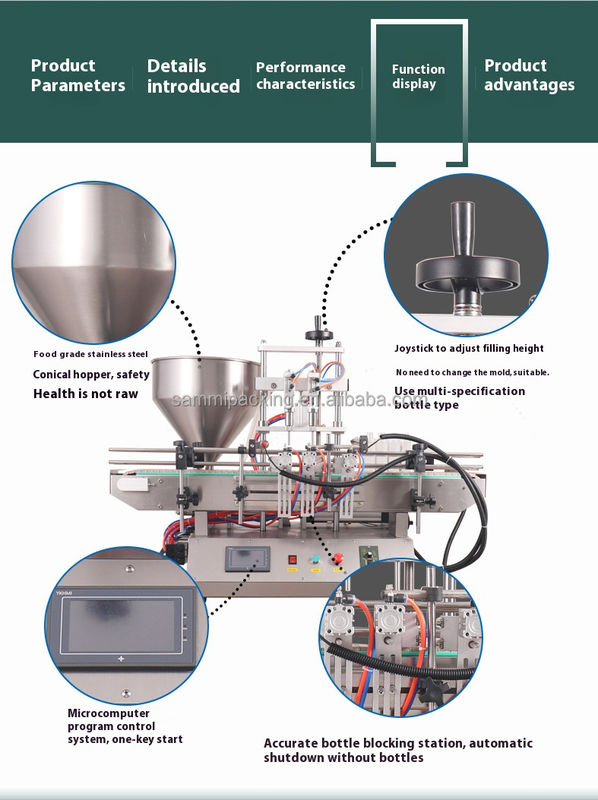 High Speed Automatic Cosmetic Cream Filling Machine Tomato Sauce Filling Machine Pindaboter vulmachine met vervoerband