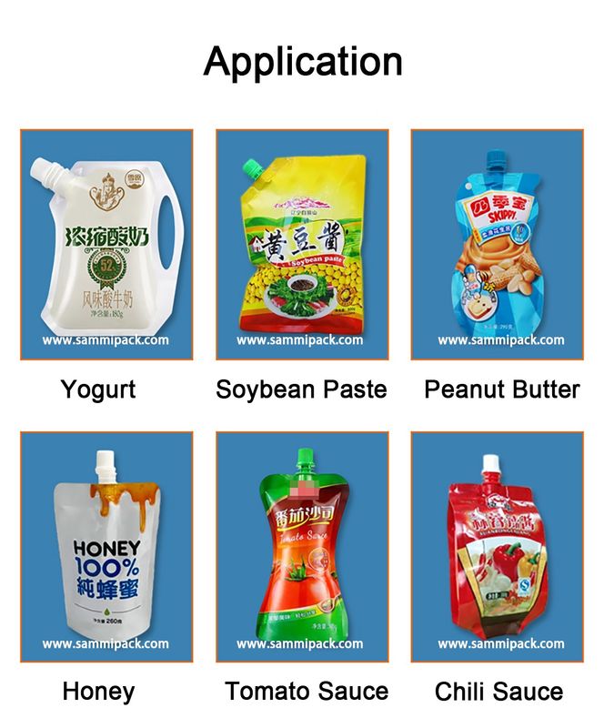 Fabriek Hoog Viscositeit Paste Vulp Machine Met Trechter, Zalf Tomatensaus Spuitzak Verpakkingsmachine