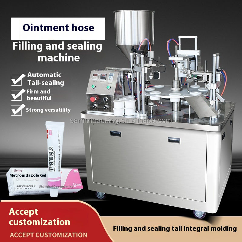 Gepersonaliseerde Ultrasone Plastic Soft Tube Filling & Sealing Machine voor cosmetische crème tandpasta - met Servo Pump & Coding
