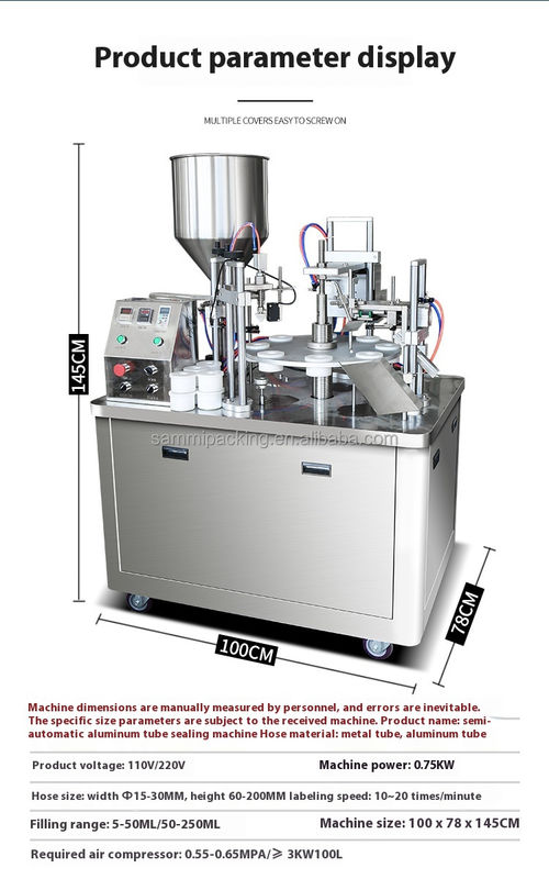 Professionele ultrasone plastic buisverzegelingsmachine Multifunctionele zachte buisvuller en -verzegelingsmachine met codeerfunctie