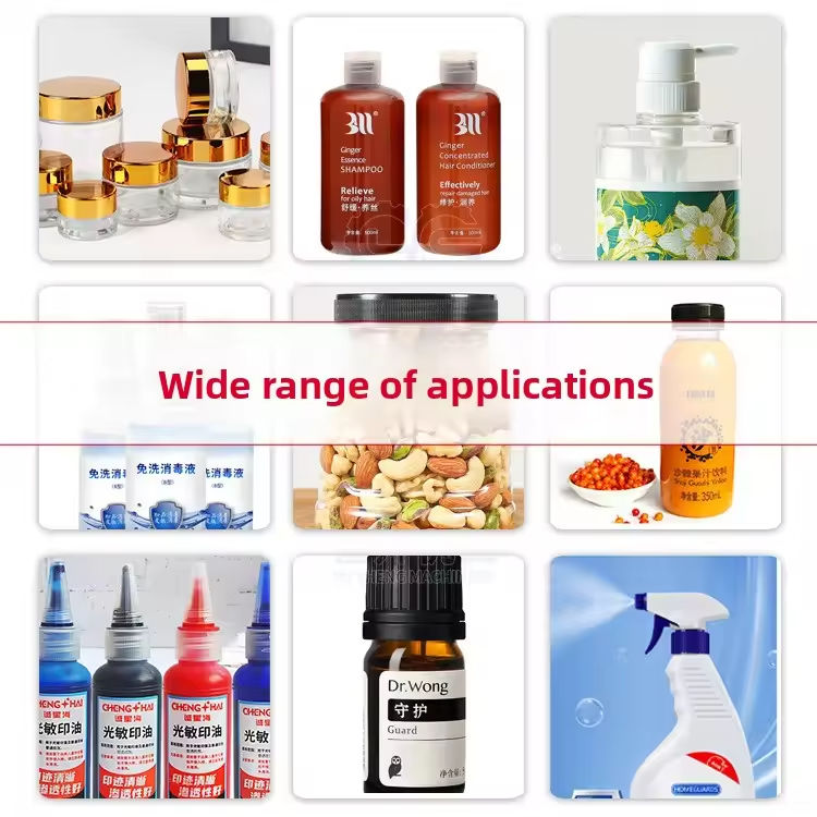 Hoge kwaliteit Desktop Electrical Cap Vial Screw Semi Automatic Beverages Bottle Capping Machine voor plastic glazen flessen