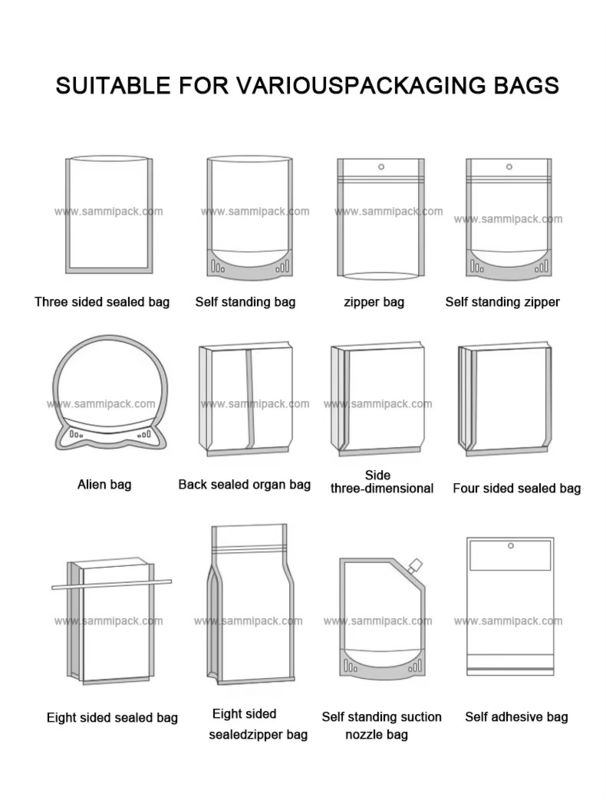 Verticale voorgefabriceerde zakvul- en afdichtmachine met PLC-besturingssysteem en aanraakscherm, gemakkelijk schoon te maken