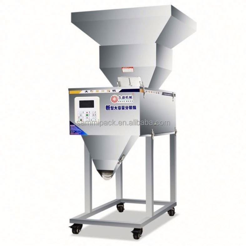 Hoogwaardige 100-3000g weegmachine semi-automatische kruidenpoeder weegmachine Vibratie weegmachine met grote hopper