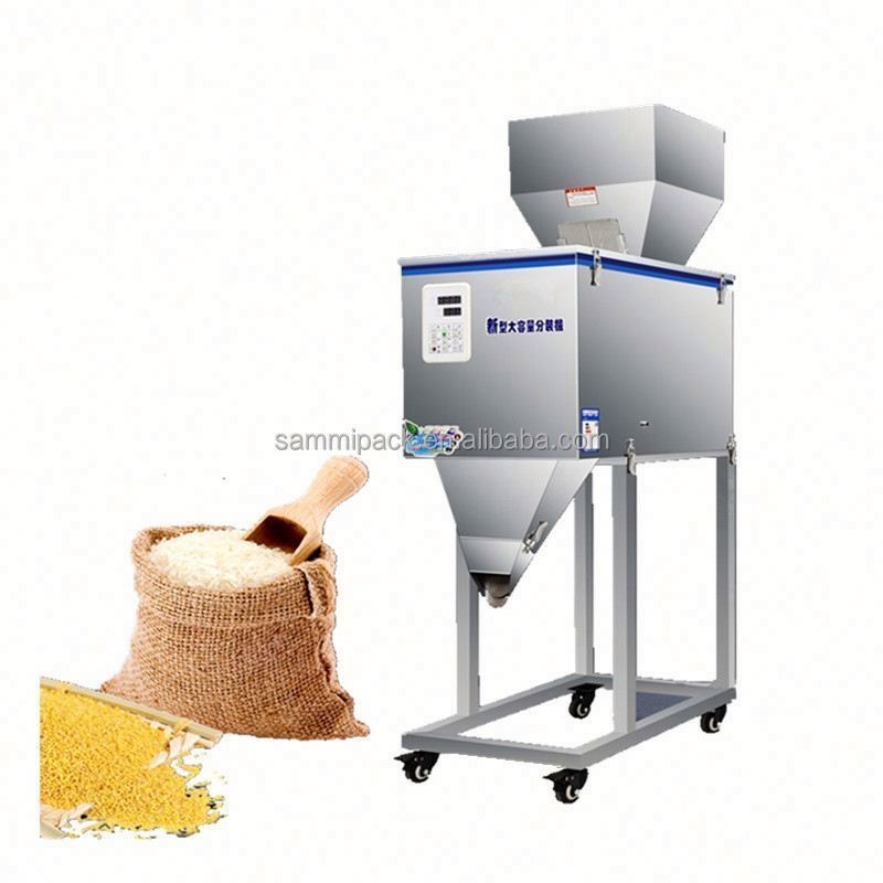 Hoogwaardige 100-3000g weegmachine semi-automatische kruidenpoeder weegmachine Vibratie weegmachine met grote hopper