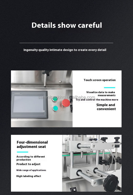 Hoge precisie automatische cosmetica-, drank-, wijn-, conservenvoedsel-etiketteermachine, commerciële etiketapplicator fabrieksprijs