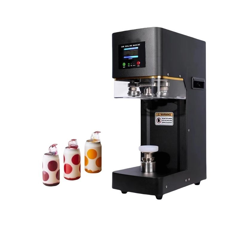 Fabrieksfabrikant Volledig automatische Soda Tin Can Sealing Seamer Machine voor Bubble Tea Can Packaging Manual aangedreven voor papier