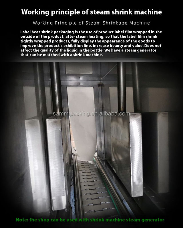 Warm verkoop stoomgenerator ingebouwde stoomkrimptunnelmachine voor flessen Fabriek Groothandelsprijs