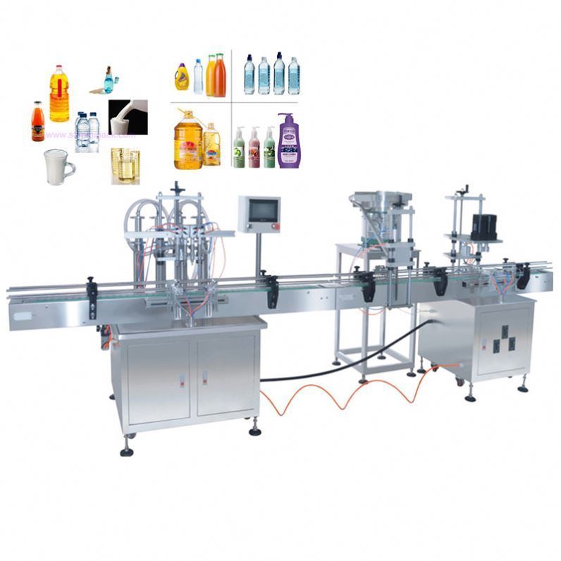 Automatische vloeibare zeep handwassen Shampoo Vloeibare wasmiddel Cosmetische fles vullen Capping Labeling Machine Productielijn