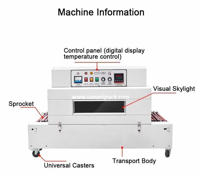 Warm verkoop Automatische PVC/POF/PE Warmtetunnel Verkleineringsmachine Verkleineringsmachine voor drankflessen Fabrieksprijs