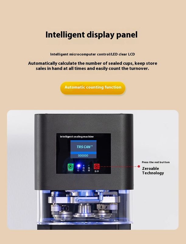 Beste verkoop 2025 Hoog efficiënte blikverzegelingsmachine, automatische seamer voor PET/aluminium/tin blikjes, lage prijs en eenvoudig onderhoud