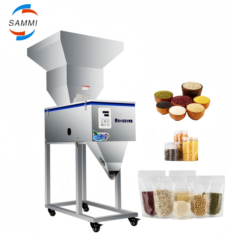 Hoogwaardige 2500g droge specerijenpoeder vulmachine Granule dispenser voor water dranken Graan notenzout