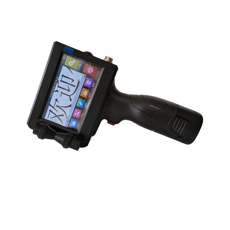 Een inch 25,4 mm handheld inkjet printer codering machines voor datum batch karton hout geweven zak inkjet