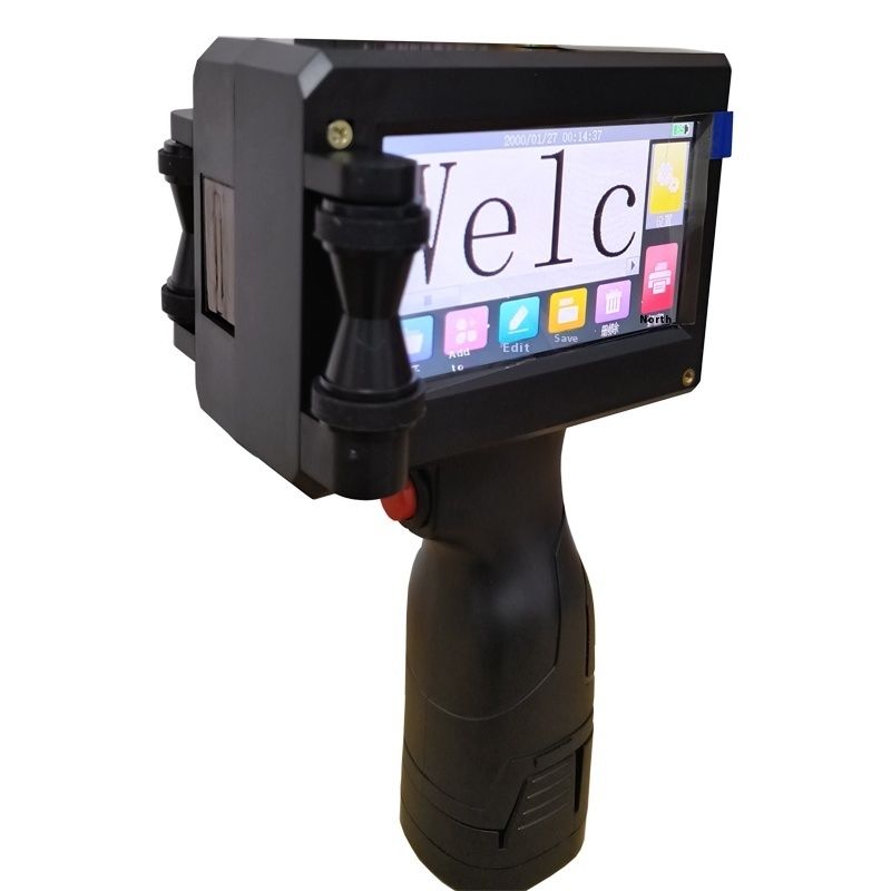 Een inch 25,4 mm handheld inkjet printer codering machines voor datum batch karton hout geweven zak inkjet