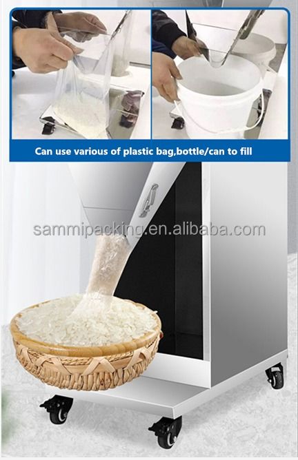 Nieuwste 100-2500g grote capaciteit thee dispensing machine poedervuller semi-automatische weegmachine