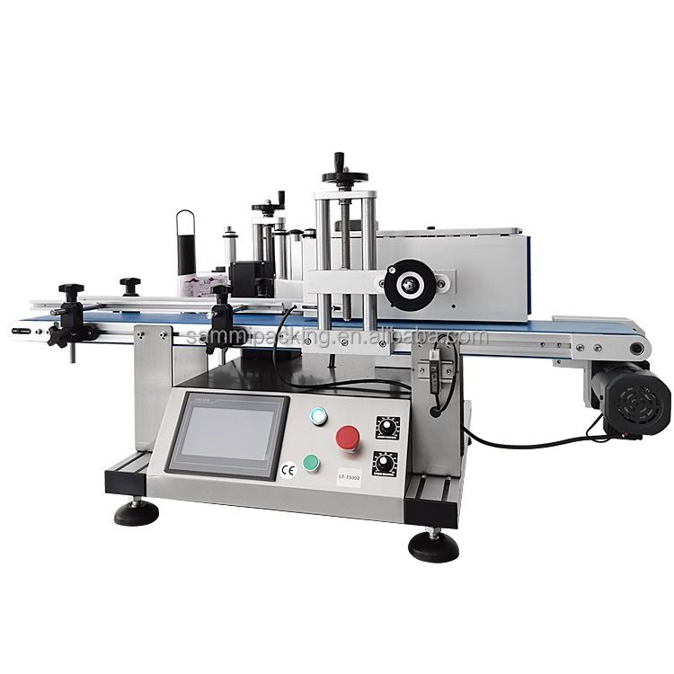 Full Automatic Desktop Benchtop Labeling Machine Voor Cosmetische Jar Tube Vial Ronde Fles Labeling Machine