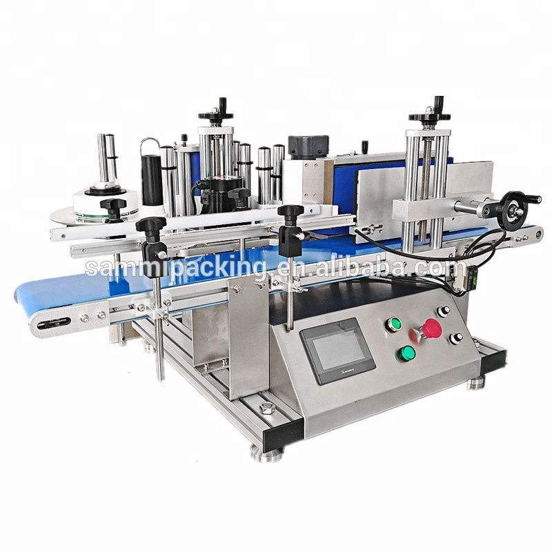 Full Automatic Desktop Benchtop Labeling Machine Voor Cosmetische Jar Tube Vial Ronde Fles Labeling Machine