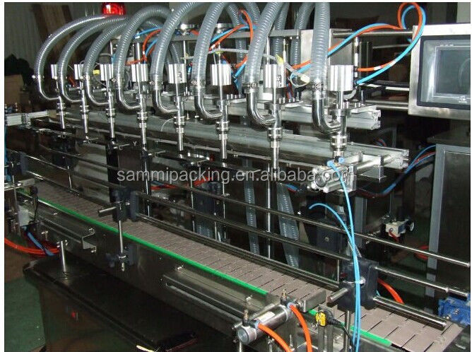 Automatische productiemachine Fles Vloeistof vullen Deksel etikettering Lijn Oranje sap machine Water olie roestvrij staal