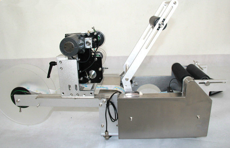 Topkwaliteit MT-50D semi-automatische ronde fles/pot etikettering machine met warm stempel coder