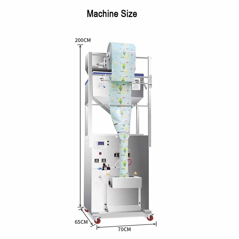 2025 New Arrival Dry Food Automatic Packing Machine Larger Capacity for Back Sealing Bagger Machinery for Grains Spice Pouch