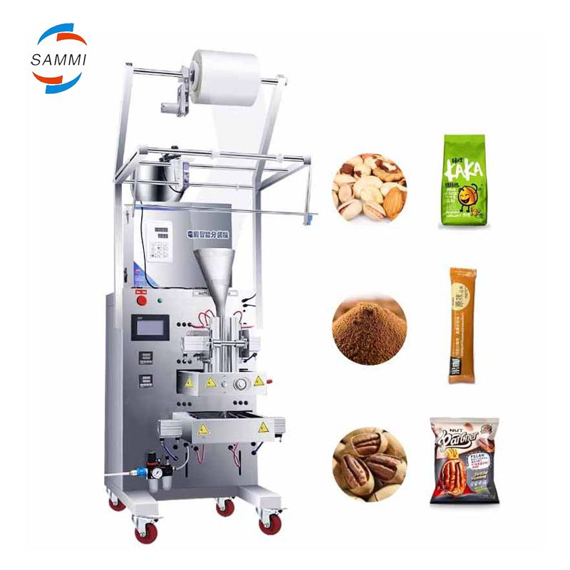 Volautomatische 220V 200W Poeder Korrels Zakjes Verpakkingsmachine voor 60*70mm Sachets Vullen