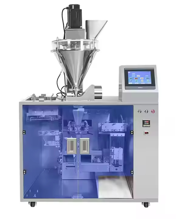 Chain Pack Stand-up Ritszak Verpakkingsmachine Hondenvoer Weeg- en Vul- en Sealmachine voor Plastic Zak Verpakking