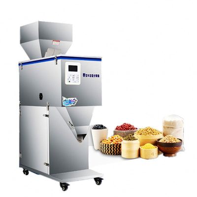 Halfautomatische machine voor het wegen en vullen van poeder voor theegranules
