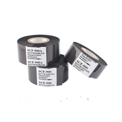30×100M Zwart Verpakkingsmateriaal Ribbon For Date Coding Machine
